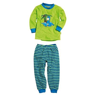Playshoes Unisex Kinder Frottee Schlafanzug Zweiteilig Pyjama-Set, Dino,140 Playshoes Unisex Kinder Frottee Schlafanzug Zweiteilig Pyjama-Set, Dino,140