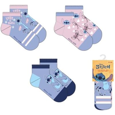 CERDÁ LIFE'S LITTLE MOMENTS Unisex Kinder Pack Calcetines Piezas Diseño Cómodo Y Seguro Para Niños Socken-Set, 3-teilig, Stitch, Stitch, 23-26 EU CERDÁ LIFE'S LITTLE MOMENTS Unisex Kinder Pack Calcetines Piezas Diseño Cómodo Y Seguro Para Niños Socken-Set, 3-teilig, Stitch, Stitch, 23-26 EU