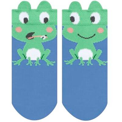 FALKE Unisex Baby Socken Baby Frog Friends B So Baumwolle gemustert 1 Paar, Blau Blue Note 6545, 74-80 FALKE Unisex Baby Socken Baby Frog Friends B So Baumwolle gemustert 1 Paar, Blau Blue Note 6545, 74-80