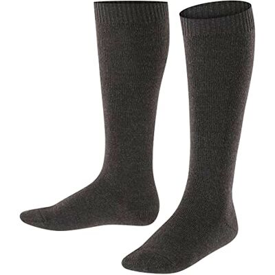 FALKE Unisex Kinder Kniestrümpfe Comfort Wool K Kh Wolle Funktionsmaterial lang einfarbig 1 Paar, Grau Anthracite Melange 3080, 39-42 FALKE Unisex Kinder Kniestrümpfe Comfort Wool K Kh Wolle Funktionsmaterial lang einfarbig 1 Paar, Grau Anthracite Melange 3080, 39-42