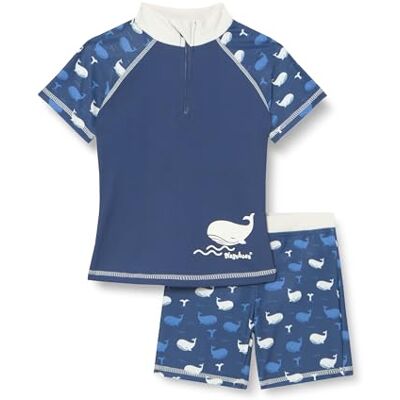 Playshoes Unisex Kinder UV-Schutz Bade-Set zweiteilig Schwimmshirt Badeshorts Badebekleidung, Wal, 122/128 Playshoes Unisex Kinder UV-Schutz Bade-Set zweiteilig Schwimmshirt Badeshorts Badebekleidung, Wal, 122/128