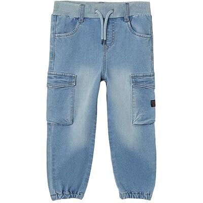 NAME IT Jungen Nmmben Baggy R Cargo Jeans 9770-yt Noos, Medium Blue Denim, 98 NAME IT Jungen Nmmben Baggy R Cargo Jeans 9770-yt Noos, Medium Blue Denim, 98