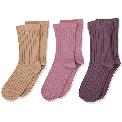 MINYMO Unisex Kinder Wool Socks Rib 3-pack Socken (3er Pack) MINYMO Unisex Kinder Wool Socks Rib 3-pack Socken (3er Pack)