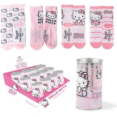CERDÁ LIFE'S LITTLE MOMENTS Hello Kitty Socken für Kinder, Unisex, 4 Stück, Hello Kitty, 27-30 CERDÁ LIFE'S LITTLE MOMENTS Hello Kitty Socken für Kinder, Unisex, 4 Stück, Hello Kitty, 27-30