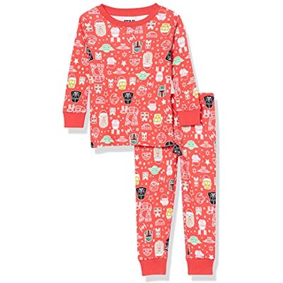 Amazon Essentials Disney Marvel Star Wars Jungen Eng anliegende Baumwoll-Schlafanzüge, Star Wars Holiday Baby And Kids, 3 Jahre Amazon Essentials Disney Marvel Star Wars Jungen Eng anliegende Baumwoll-Schlafanzüge, Star Wars Holiday Baby And Kids, 3 Jahre