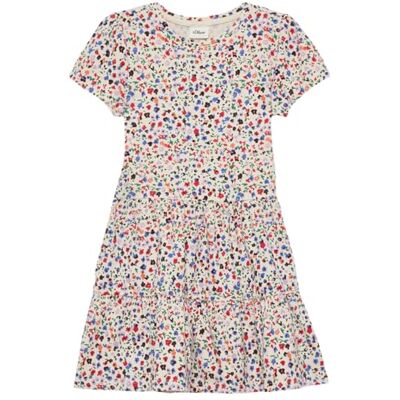 s.Oliver Junior Mädchen Dress 2176144 White 134 s.Oliver Junior Mädchen Dress 2176144 White 134