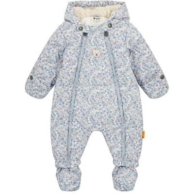 Steiff Schneeanzug EU Größe 80 cashmere blue, warmer Winter Overall, mit Kapuze, ideal für Schnee & Outdoor, Skianzug für Kinder, waschmaschinenfest Steiff Schneeanzug EU Größe 80 cashmere blue, warmer Winter Overall, mit Kapuze, ideal für Schnee & Outdoor, Skianzug für Kinder, waschmaschinenfest