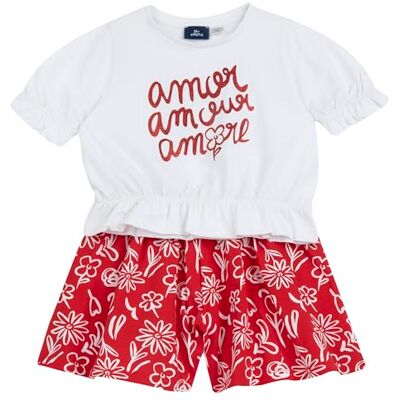 Chicco , Mädchen‑Set mit T‑Shirt und Shorts, Kinderbekleidung, Designed in Italy Chicco , Mädchen‑Set mit T‑Shirt und Shorts, Kinderbekleidung, Designed in Italy