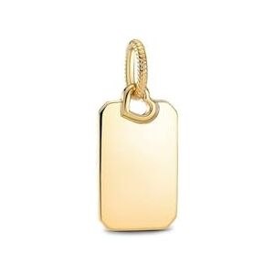 PANDORA Gravierbares Rechteck Anhänger aus 14 Karat Vergoldeter Metalllegierung, 368611C00 PANDORA Gravierbares Rechteck Anhänger aus 14 Karat Vergoldeter Metalllegierung, 368611C00