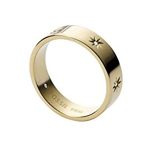 Fossil Ring Für Männer Sutton, Breite: 3,6mm Gold-Edelstahl-Ring, JF03874710 Fossil Ring Für Männer Sutton, Breite: 3,6mm Gold-Edelstahl-Ring, JF03874710