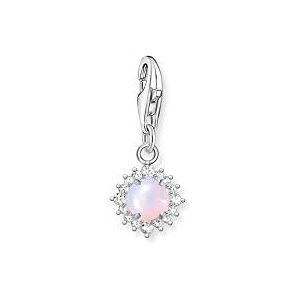 THOMAS SABO Damen Charm-Anhänger opalfarbener Stein rosa schimmernd Charm Club 925 Sterlingsilber 1866-166-7 THOMAS SABO Damen Charm-Anhänger opalfarbener Stein rosa schimmernd Charm Club 925 Sterlingsilber 1866-166-7