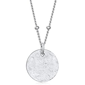 Elli Damen Kugel Plättchen Anhänger Gehämmert in 925 Sterling Silber Elli Damen Kugel Plättchen Anhänger Gehämmert in 925 Sterling Silber
