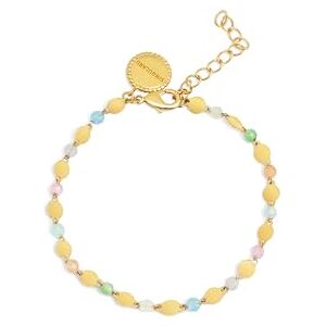 SINGULARU Solar Crystals Armband. Edelstahl mit 18 Kt Vergoldeter Beschichtung und Naturstein. Schmuck für Damen. SINGULARU Solar Crystals Armband. Edelstahl mit 18 Kt Vergoldeter Beschichtung und Naturstein. Schmuck für Damen.