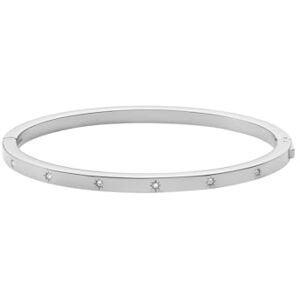 Fossil Damenarmband Sadie Glanz hellen Edelstahl Armreif, JF04420040 Fossil Damenarmband Sadie Glanz hellen Edelstahl Armreif, JF04420040