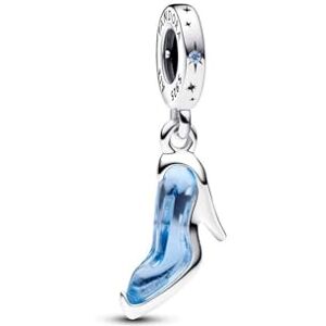PANDORA Disney Cinderellas Glasschuh Charm-Anhänger aus Sterling-Silber mit Zirkonia Steinen, kompatibel Moments Armbändern, 793071C01 PANDORA Disney Cinderellas Glasschuh Charm-Anhänger aus Sterling-Silber mit Zirkonia Steinen, kompatibel Moments Armbändern, 793071C01