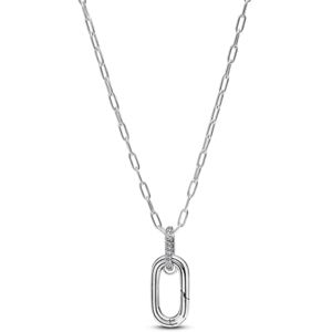 PANDORA Anhänger-Halskette mit aufklappbarem Glied 394086C01-50 Damenhalskette PANDORA Anhänger-Halskette mit aufklappbarem Glied 394086C01-50 Damenhalskette