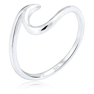 Elli Ring Damen Welle Strand Maritim in 925 Sterling Silber Elli Ring Damen Welle Strand Maritim in 925 Sterling Silber