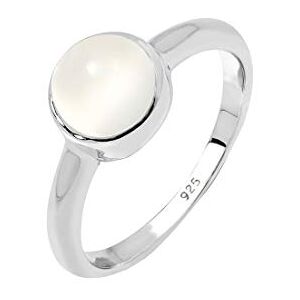 Elli Ring Damen Solitär mit Mondstein in 925 Sterling Silber Elli Ring Damen Solitär mit Mondstein in 925 Sterling Silber