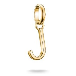 THOMAS SABO Charm-Anhänger Buchstabe J Connect vergoldet 18k Vergoldung, Recyceltes 925 Silber THOMAS SABO Charm-Anhänger Buchstabe J Connect vergoldet 18k Vergoldung, Recyceltes 925 Silber