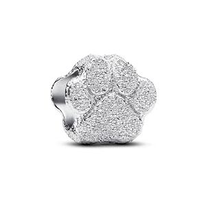 PANDORA Moments Strukturierte Pfote Mini-Charm aus Sterling Silber, Kompatibel Moments, 794043C00 PANDORA Moments Strukturierte Pfote Mini-Charm aus Sterling Silber, Kompatibel Moments, 794043C00