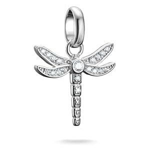 THOMAS SABO Charm-Anhänger Libelle mit Steinen Connect Silber Recyceltes 925 Silber THOMAS SABO Charm-Anhänger Libelle mit Steinen Connect Silber Recyceltes 925 Silber