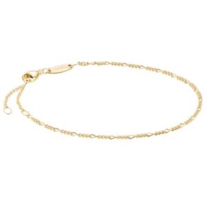 THOMAS SABO Charm-Armband Figaro-Design vergoldet Recyceltes 925 Silber, 18k Vergoldung THOMAS SABO Charm-Armband Figaro-Design vergoldet Recyceltes 925 Silber, 18k Vergoldung