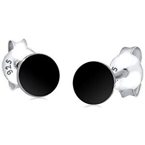Elli Ohrringe Damen Kreis Basic im Geo Look mit Emaille in 925 Sterling Silber Elli Ohrringe Damen Kreis Basic im Geo Look mit Emaille in 925 Sterling Silber