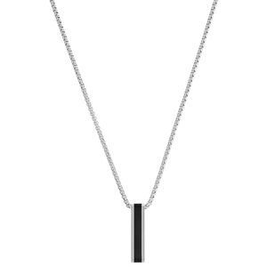 s.Oliver Kette mit Anhänger Edelstahl Herren Halsschmuck, 55+5 cm, Silber, Kommt in Schmuck Geschenk Box, 2035796 s.Oliver Kette mit Anhänger Edelstahl Herren Halsschmuck, 55+5 cm, Silber, Kommt in Schmuck Geschenk Box, 2035796