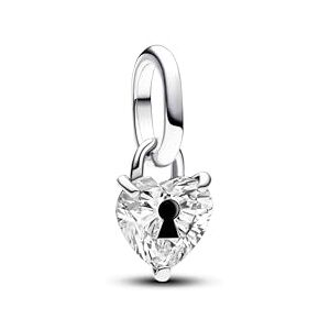 PANDORA ME Schlüsselloch Herz Mini-Charm-Anhänger aus Sterling Silber mit Zirkonia, Kompatibel ME und Moments Armbändern, 793086C01 PANDORA ME Schlüsselloch Herz Mini-Charm-Anhänger aus Sterling Silber mit Zirkonia, Kompatibel ME und Moments Armbändern, 793086C01