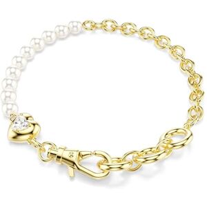 Swarovski Idyllia Armband, Kristallperle, Weiß, Goldlegierungsschicht Swarovski Idyllia Armband, Kristallperle, Weiß, Goldlegierungsschicht