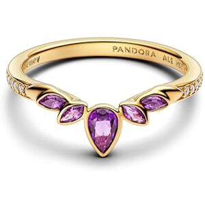 PANDORA Disney Die Eiskönigin Anna Diadem-Ring mit 14K vergoldeter Metalllegierung und Zirkonia, Größe: 52, 164135C01-52 PANDORA Disney Die Eiskönigin Anna Diadem-Ring mit 14K vergoldeter Metalllegierung und Zirkonia, Größe: 52, 164135C01-52