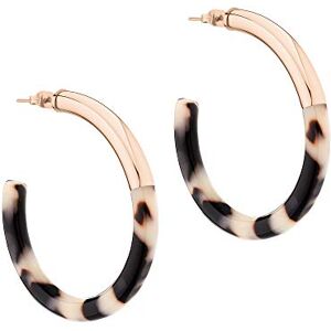 LIEBESKIND BERLIN Damen Creolen Acetat Ohrringe aus Edelstahl Hochwertiges Acetat gibt dem Ohrring etwas Farbe und einen Look cool und alltagstauglich, Roségold LIEBESKIND BERLIN Damen Creolen Acetat Ohrringe aus Edelstahl Hochwertiges Acetat gibt dem Ohrring etwas Farbe und einen Look cool und alltagstauglich, Roségold