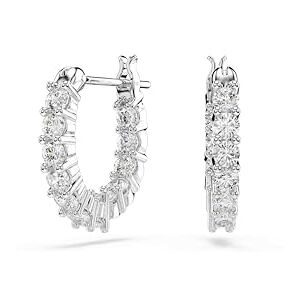 Swarovski Matrix Vittore Kreolen, Weiss, Rhodiniert Swarovski Matrix Vittore Kreolen, Weiss, Rhodiniert