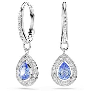 Swarovski Una Angelic Drop-Ohrhänger, Blaue, Rhodinierte Ohrringe mit Strahlenden Kristallen im Tropfenschliff Swarovski Una Angelic Drop-Ohrhänger, Blaue, Rhodinierte Ohrringe mit Strahlenden Kristallen im Tropfenschliff