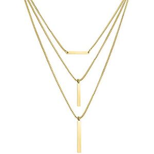 LIEBESKIND Berlin Damen-Kette Edelstahl (Gold) LJ-0446-N-47 LIEBESKIND Berlin Damen-Kette Edelstahl (Gold) LJ-0446-N-47