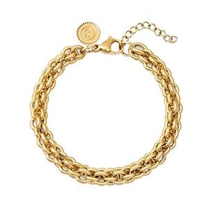 SINGULARU Big Rope Armband. Edelstahl mit 18 Kt Vergoldeter Beschichtung. Schmuck für Damen. SINGULARU Big Rope Armband. Edelstahl mit 18 Kt Vergoldeter Beschichtung. Schmuck für Damen.