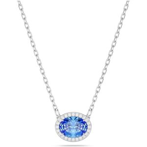 Swarovski Una Halskette, Blaue und Rhodinierte Damenhalskette mit Strahlenden Kristallen Swarovski Una Halskette, Blaue und Rhodinierte Damenhalskette mit Strahlenden Kristallen