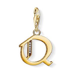 THOMAS SABO Charm-Anhänger Buchstabe Q gold 925er Sterlingsilber; 750er Gelbgold Vergoldung THOMAS SABO Charm-Anhänger Buchstabe Q gold 925er Sterlingsilber; 750er Gelbgold Vergoldung