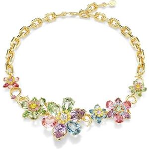 Swarovski Idyllia Halskette, Mehrfarbige, Vergoldete Damenhalskette mit Farbenfrohen Blumen aus Strahlenden Kristallen in Unterschiedlichen Größen und Formen, Länge: 38-43 cm Swarovski Idyllia Halskette, Mehrfarbige, Vergoldete Damenhalskette mit Farbenfrohen Blumen aus Strahlenden Kristallen in Unterschiedlichen Größen und Formen, Länge: 38-43 cm