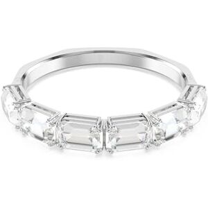 Swarovski Millenia Armreif, Weißes, Rhodiniertes Armband mit Strahlenden Kristallen im Oktagon-Schliff Swarovski Millenia Armreif, Weißes, Rhodiniertes Armband mit Strahlenden Kristallen im Oktagon-Schliff