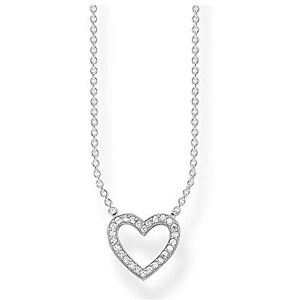 THOMAS SABO Damen Kette Herz Anhänger Zirkonia 925 Sterling Silber KE1554-051-14-L45v THOMAS SABO Damen Kette Herz Anhänger Zirkonia 925 Sterling Silber KE1554-051-14-L45v