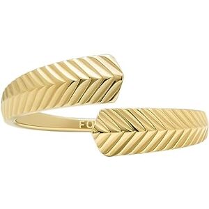 Fossil Damen Ringe aus Edelstahl offen, 5, Gold-Ton Fossil Damen Ringe aus Edelstahl offen, 5, Gold-Ton