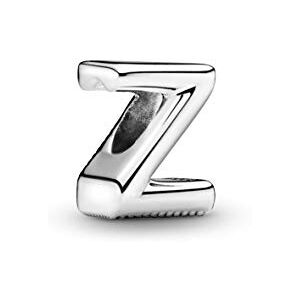 PANDORA Moments Buchstabe Z wendbares Alphabet-Charm aus Sterling-Silber mit geprägten Herzen und Perlen an der Rückseite, kompatibel mit Armbändern aus der Moments Kollektion, PANDORA Moments Buchstabe Z wendbares Alphabet-Charm aus Sterling-Silber mit geprägten Herzen und Perlen an der Rückseite, kompatibel mit Armbändern aus der Moments Kollektion,