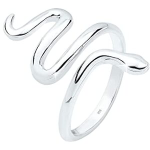 Elli Ring Damen Schlange Geschlungen Statement in 925 Sterling Silber Elli Ring Damen Schlange Geschlungen Statement in 925 Sterling Silber