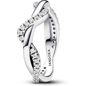 PANDORA Funkelnde Verschlungene Welle Ring 193098C01 Damenring PANDORA Funkelnde Verschlungene Welle Ring 193098C01 Damenring