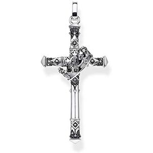 THOMAS SABO Anhänger Kreuz und Krone 925 Sterlingsilber, Geschwärzt THOMAS SABO Anhänger Kreuz und Krone 925 Sterlingsilber, Geschwärzt