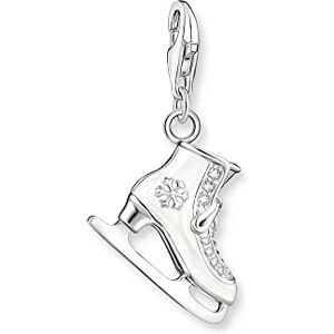 THOMAS SABO Charm-Anhänger Schlittschuh silber 925 Sterlingsilber, Kaltemail THOMAS SABO Charm-Anhänger Schlittschuh silber 925 Sterlingsilber, Kaltemail