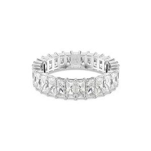 Swarovski Matrix Ring, Baguette-Schliff, Weiß, Rhodiniert Swarovski Matrix Ring, Baguette-Schliff, Weiß, Rhodiniert