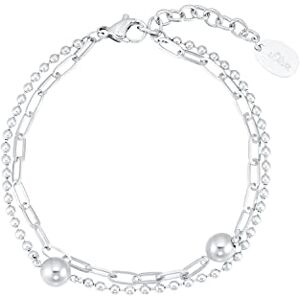s.Oliver Armband 925 Sterling Silber/Edelstahl für Damen, Armschmuck, Motiv, Kommt in Schmuck Geschenk Box s.Oliver Armband 925 Sterling Silber/Edelstahl für Damen, Armschmuck, Motiv, Kommt in Schmuck Geschenk Box