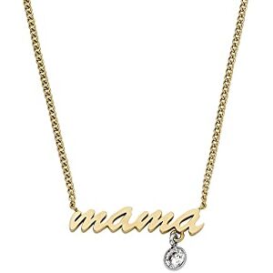 Fossil Halskette für Frauen Sadie Name Necklace Zweifarbige Edelstahlkette, Länge: 406mm+60mm, Breite: 19.5 mm, Höhe: 9mm, JF04431998 Fossil Halskette für Frauen Sadie Name Necklace Zweifarbige Edelstahlkette, Länge: 406mm+60mm, Breite: 19.5 mm, Höhe: 9mm, JF04431998